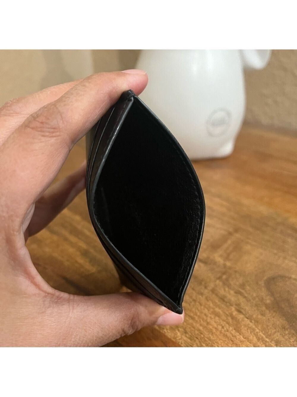 BALENCIAGA BLACK CARD HOLDER - Picture 3 of 8